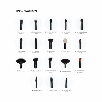 Universal 18 Brush - High End Collection